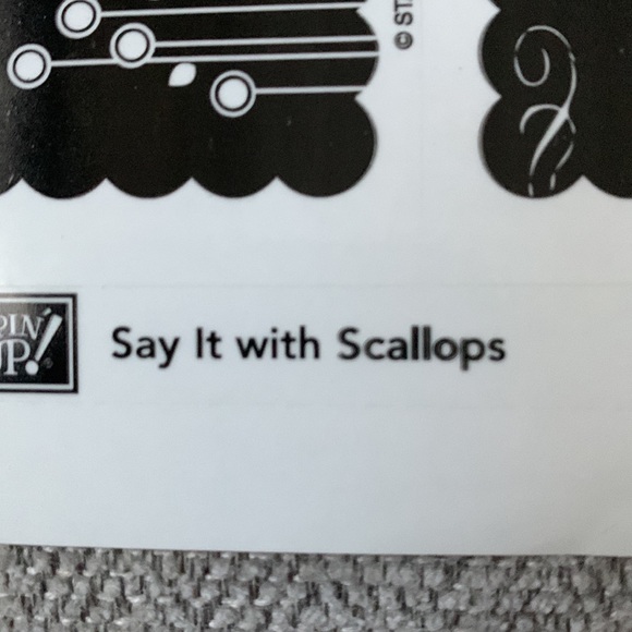 Say It With Scallops stamp set - Picture 4 of 8